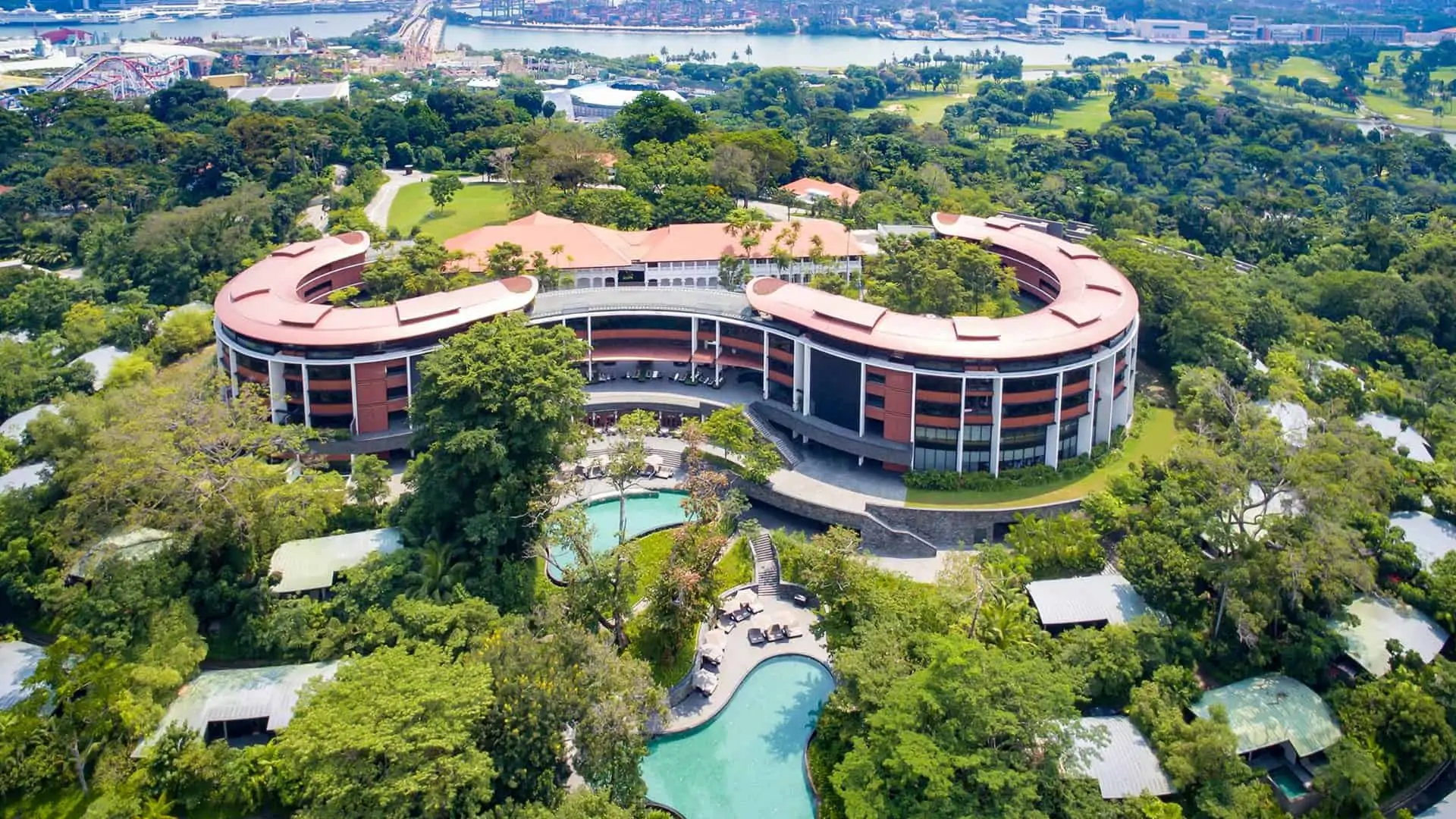 Luxury villas at Capella Singapore nestled within 30 acres of tropical rainforest on Sentosa